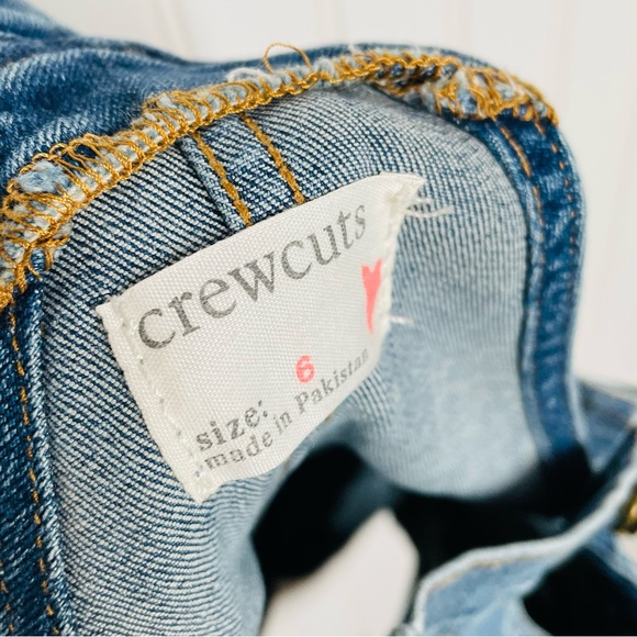 J. Crew Crewcuts Stretch Denim Shortalls - Picture 6 of 7